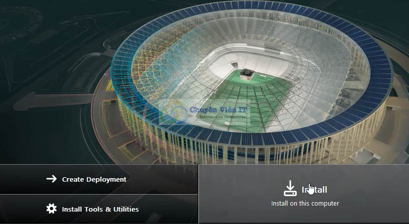 Đến bước này sẽ hiện ra mục install autocad 2013 bạn hãy chọn nó nhé
