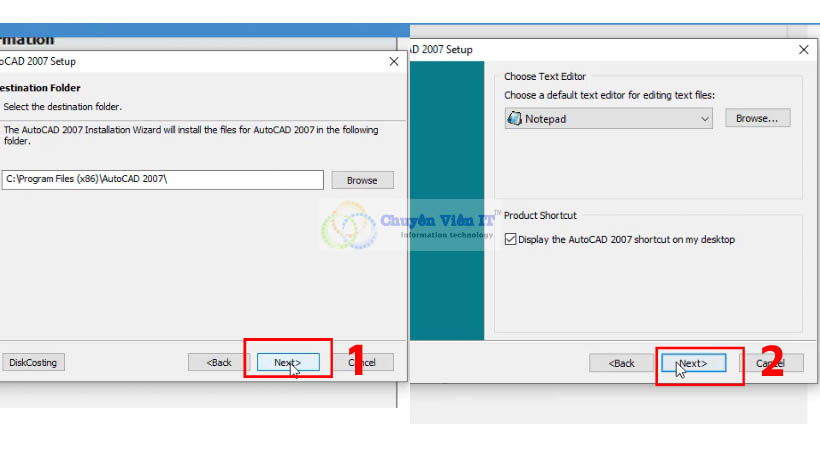 07 cách cài đặt autocad 2007