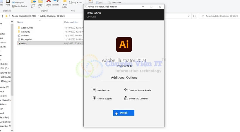 4-5-1 Chọn Install