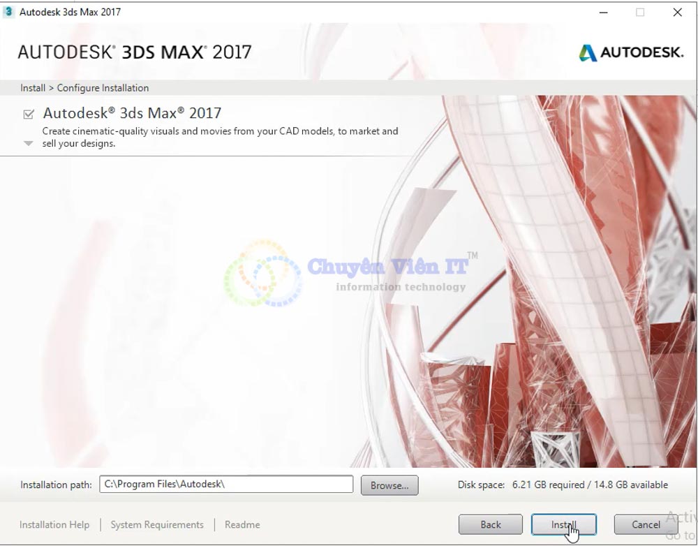 Chọn Install