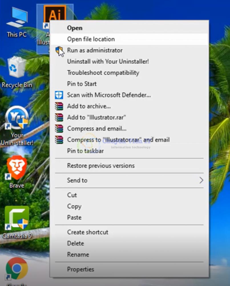 6-17 Chọn Open file Location