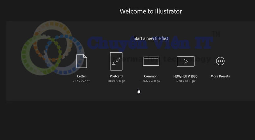 ai2024_7 Giao diện sau khi tải Adobe Illustrator 2024 hoàn tất
