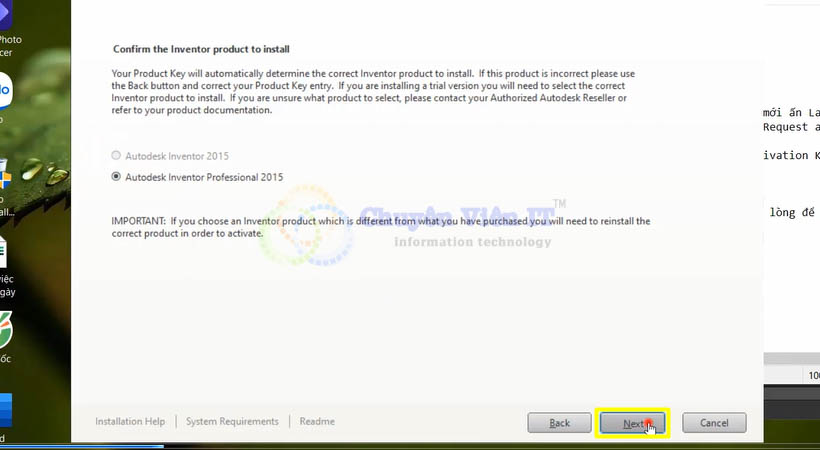 autodesk-inventor-2015-6 Chọn Next