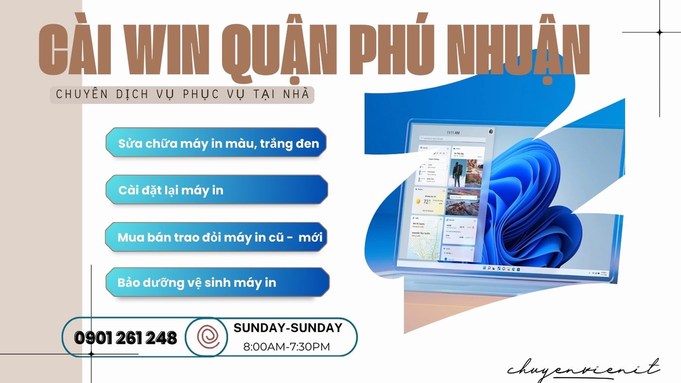 Dịch vụ cài win quận phú nhuận