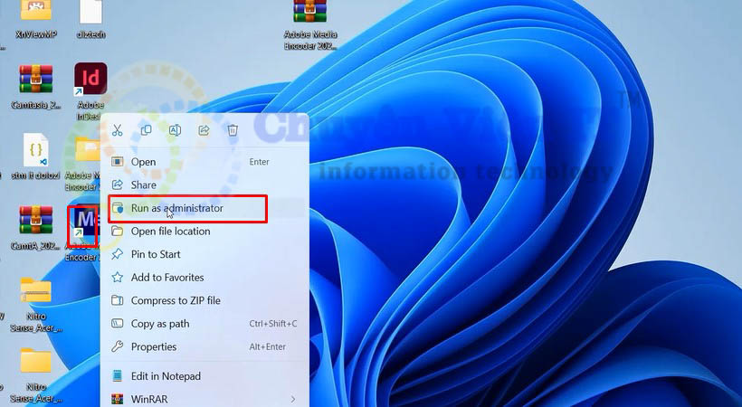Khởi chạy file download encoder 2024 vừa cài đặt