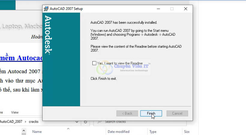 screenshot_11 Cài đặt đã hoàn tất.