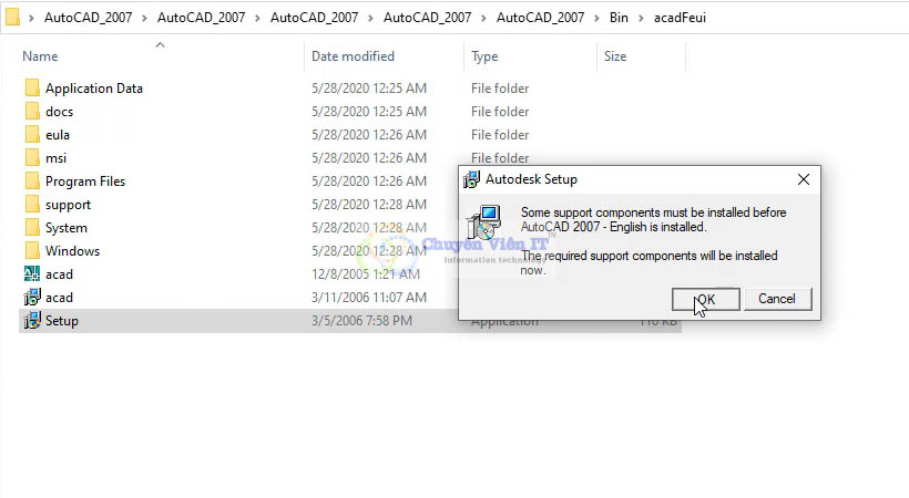 screenshot_2-11 cài đặt autocad 2007 trên win 7