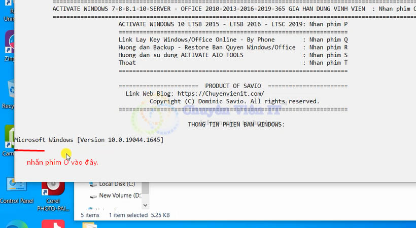 screenshot_9-4 Nhấn phím chữ O