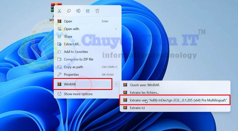 giải nén file tải indesign 2024